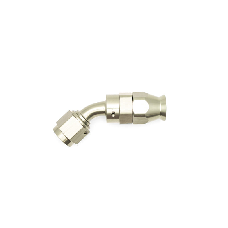 DeatschWerks 6AN Female Swivel 45-Degree Hose End PTFE (Incl. 1 Olive Insert) - eliteracefab.com