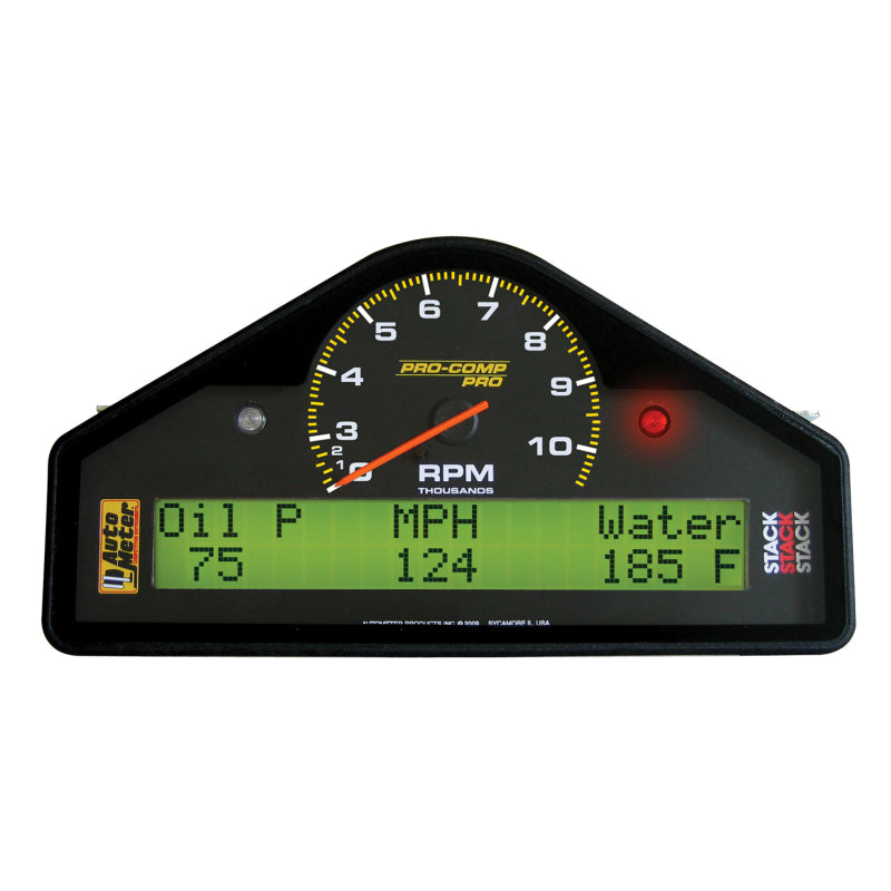 Autometer Pro-Comp Street Dash RPM/Speed/Oil Press & Temp/WaterTemp/Fuel Level/Battery Voltage Gauge 6003