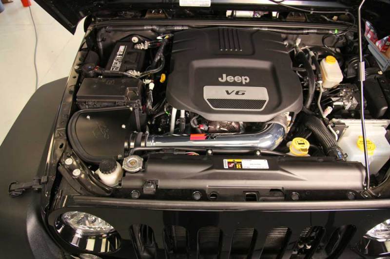 K&N 12-18 Jeep Wrangler V6-3.6L High Flow Performance Intake Kit (12-15 CARB Approved) - eliteracefab.com