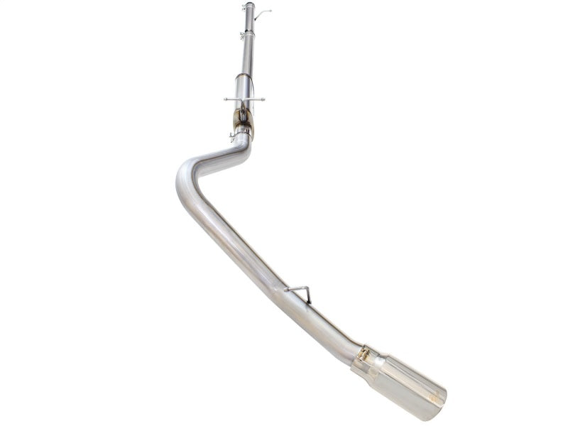 aFe MACHForce XP Exhaust 3in-3.5in SS Single Side Ext CB w/ Polish Tip 99-04 Ford F-250 V8 5.4L/6.8L - eliteracefab.com