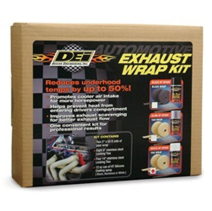 DEI Exhaust Wrap Kit - Tan Wrap and White HT DEI