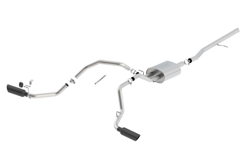 Borla 14-19 Chevrolet Silverado / GMC Sierra 1500 Cat-Back Touring Exhaust - 4in Tip - eliteracefab.com