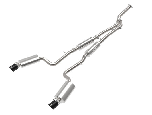 aFe POWER Takeda 16-17 Lexus IS200t L4-2.0L (t) 2.5in-3in 304 SS CB Exhaust w/ Black Tips aFe