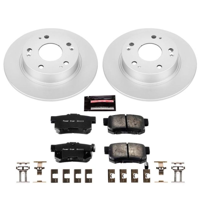 Power Stop 04-08 Acura TSX Rear Z17 Evolution Geomet Coated Brake Kit - eliteracefab.com