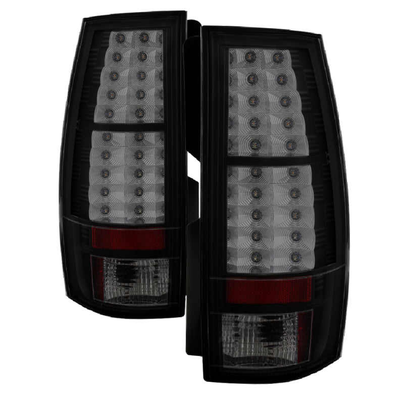 Spyder Chevy Suburban/GMC Yukon/Yukon Denali 07-14 LED Tail Lights Blk Smke ALT-YD-CSUB07-LED-BSM - eliteracefab.com