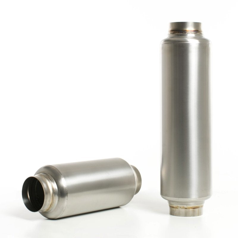 Ticon Industries 17in OAL 3.0in In/Out Ultralight Titanium Muffler - eliteracefab.com