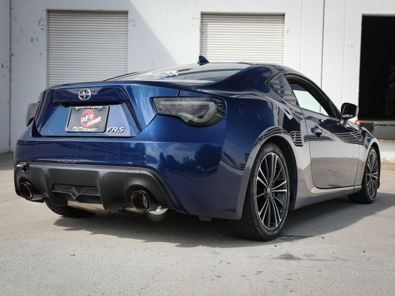 aFe Takeda Exhaust Axle-Back 13-15 Scion FRS / Subaru BRZ 304SS Carbon Fiber Dual Tips Exhaust - eliteracefab.com