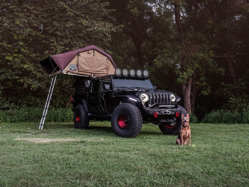 Road Armor Universal 5ft Bed TRECK Adj Bed Rack - Tex Blk (w/o Brackets) - eliteracefab.com