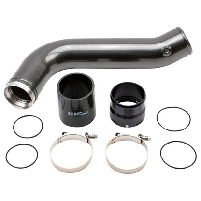 Wehrli 2020+ Chevrolet 6.6L L5P Duramax Passenger Side 3.5in Intercooler Pipe - WCFab Grey - eliteracefab.com