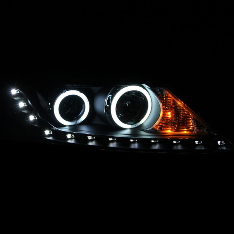ANZO USA Kia Sorento Projector Headlights W/ Halo Chrome Ccfl; 2011-2013 - eliteracefab.com