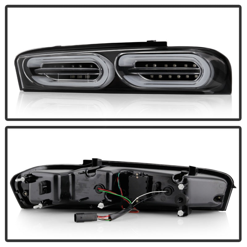 Spyder Chevy Camaro 16-18 (Do Not Fit Halogen Model) LED Tail Lights Black ALT-YD-CCAM16LED-SEQ-BK - eliteracefab.com