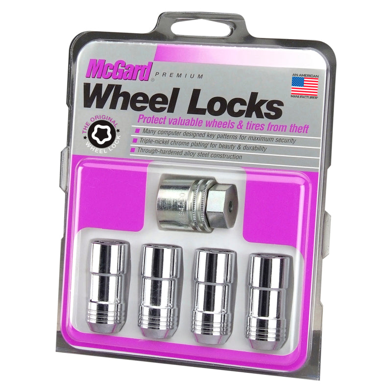 McGard Wheel Lock Nut Set - 4pk. (Cone Seat) 9/16-18 / 7/8 Hex / 1.765in. Length - Chrome - eliteracefab.com