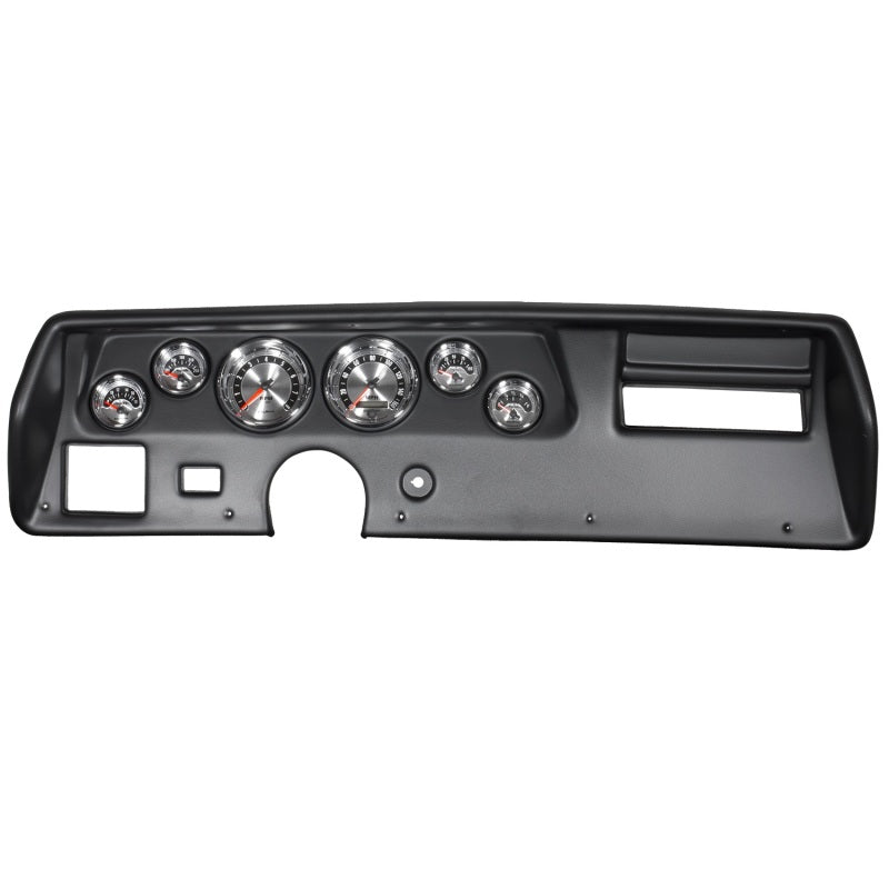 Autometer American Muscle Gauge Kit 6 Pc Chevelless/Monte 70-72 Tach/Mph/Fuel/Oilp/Wtmp/Volt 7025