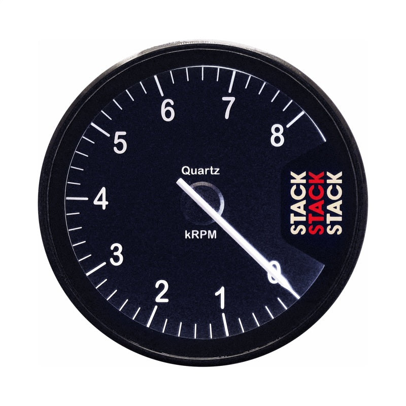 Autometer Stack Clubman Tachometer 80mm 0-8K RPM - Black ST200-08