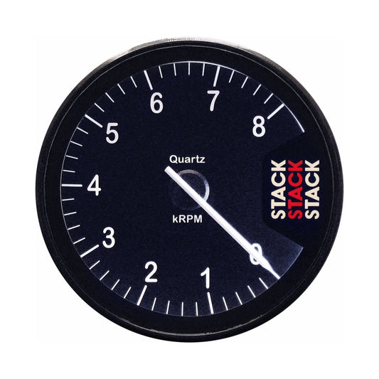 Autometer Stack Clubman Tachometer 80mm 0-8K RPM - Black ST200-08
