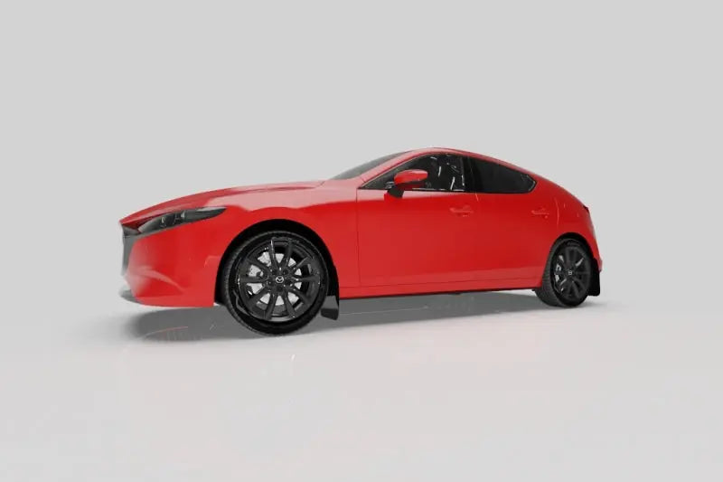 Rally Armor 19-22 Mazda3 GT Sport Hatch White UR Mud Flap w/ Black Logo Rally Armor