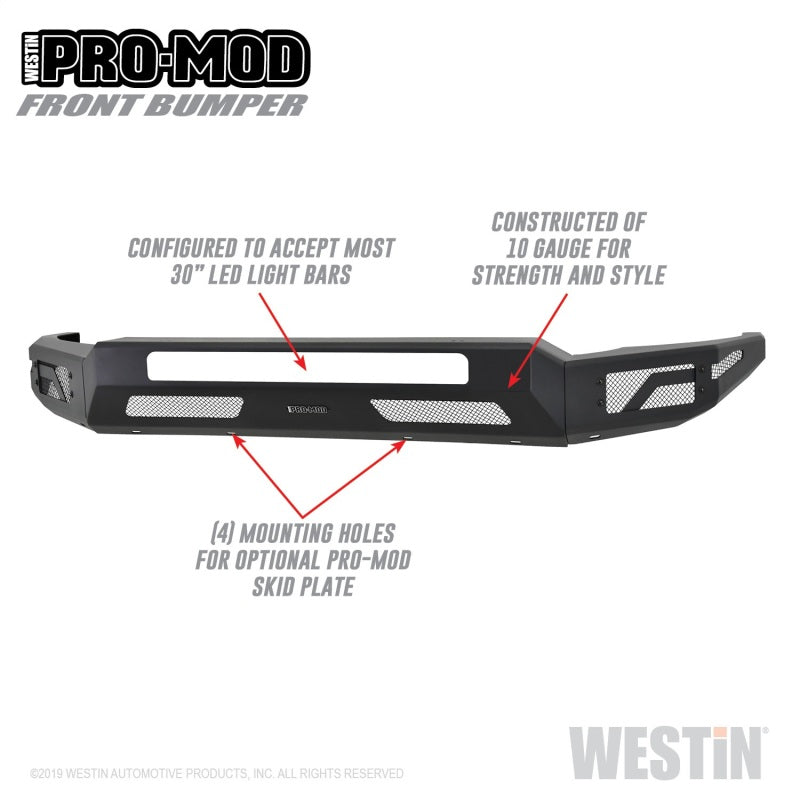 Westin 2011-2016 Ford F-250/350/450/550 Super Duty Pro-Mod Front Bumper Westin