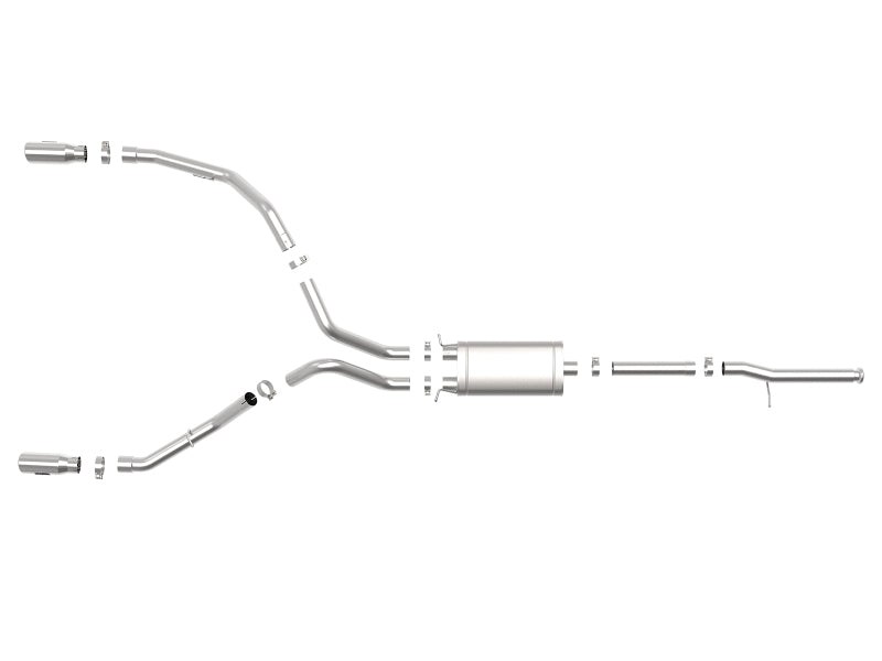 aFe Apollo GT Series 3 IN 409 SS Cat-Back Exhaust System w/ Polish Tip GM Sierra 1500 09-18 aFe