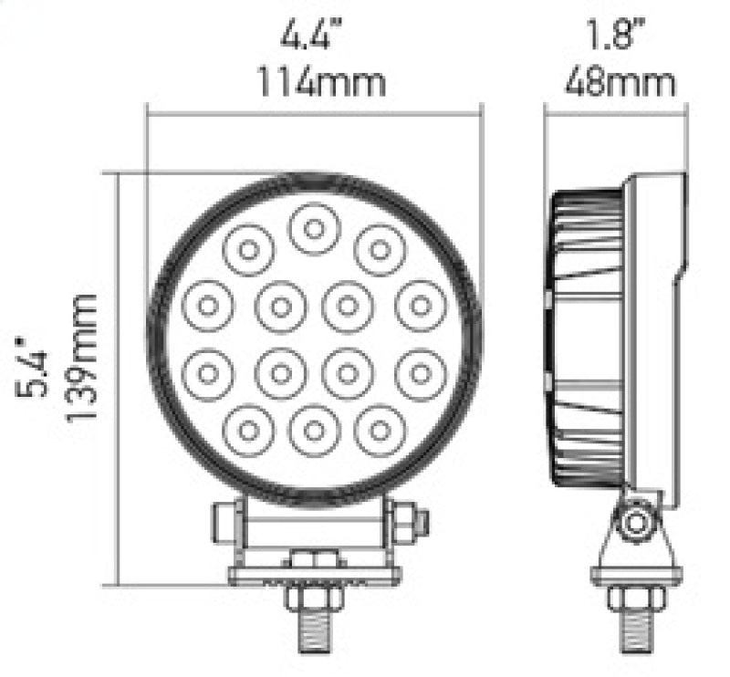 Hella ValueFit Work Light 5RD 2.0 LED MV CR LT - eliteracefab.com