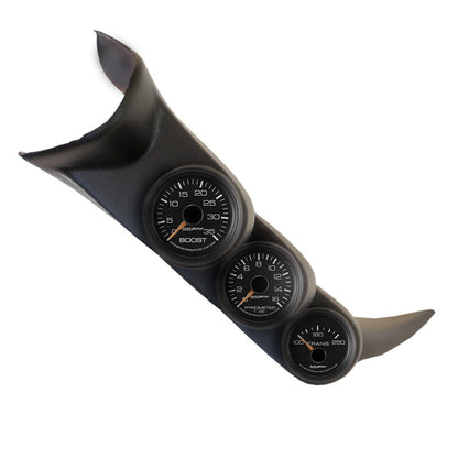 Autometer 01-06 Chevy Duramax Black Triple A-Pillar Gauge Kit 7086
