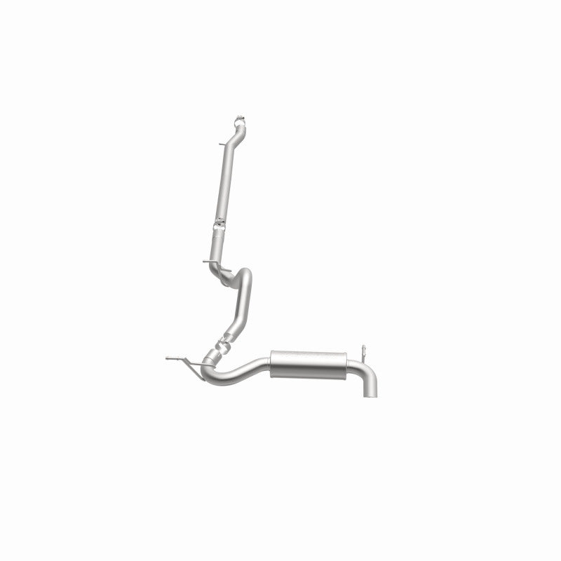 MagnaFlow 12-14 Jeep Wrangler 4dr Single Straight Rear P/S Exit Stainless C/B Performance Exhaust Magnaflow