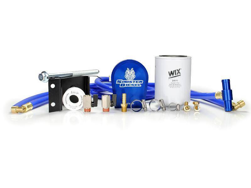 Sinister Diesel 03-07 Dodge 5.9L Cummins Coolant Filtration System w/ Wix Filter - eliteracefab.com