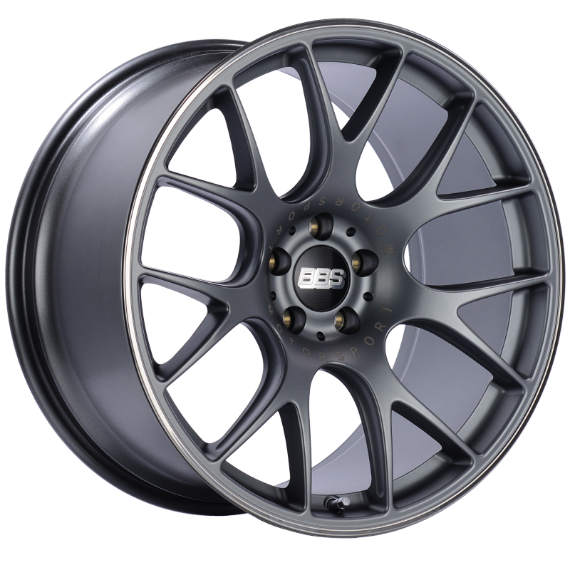 BBS CH-R 20x10.5 5x114.3 ET24 CB66 Satin Titanium Polished Rim Protector Wheel CH125TIPO