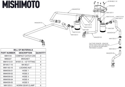 Mishimoto 18+ Ford F-150 2.7L EcoBoost Baffled Oil Catch Can Kit - Clear - eliteracefab.com