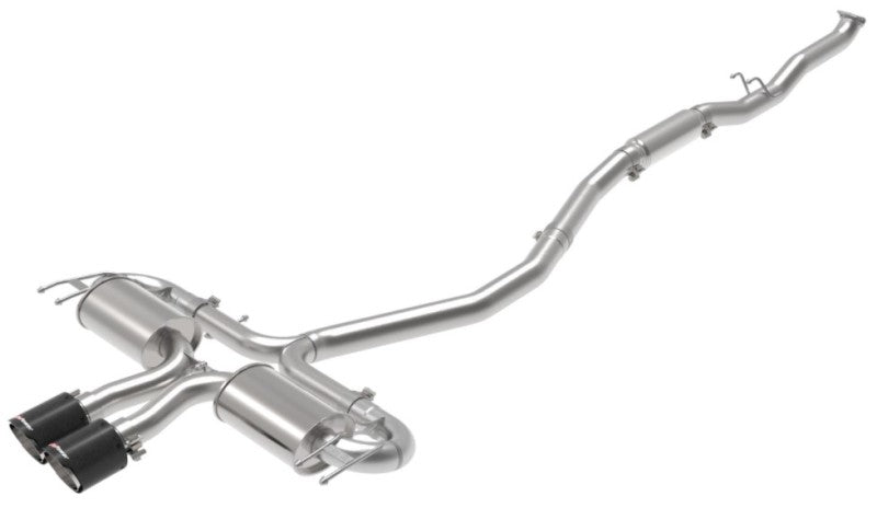 aFe Takeda 3in 304 SS Cat-Back Exhaust System w/CF Tips 17-20 Honda Civic Sport L4-1.5L (t) - eliteracefab.com