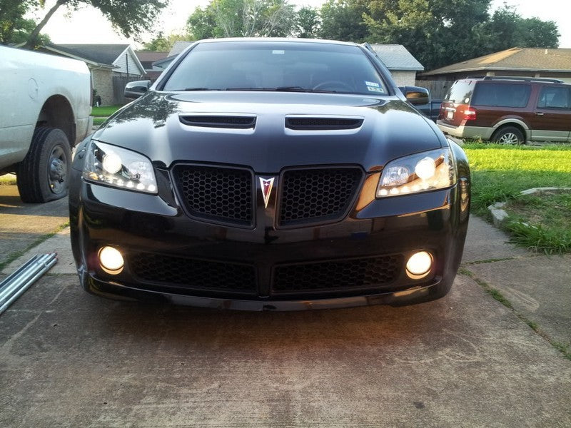 Spyder Pontiac G8 08-09 Projector Headlights DRL Black High H1 Low H7 PRO-YD-PG808-DRL-BK - eliteracefab.com