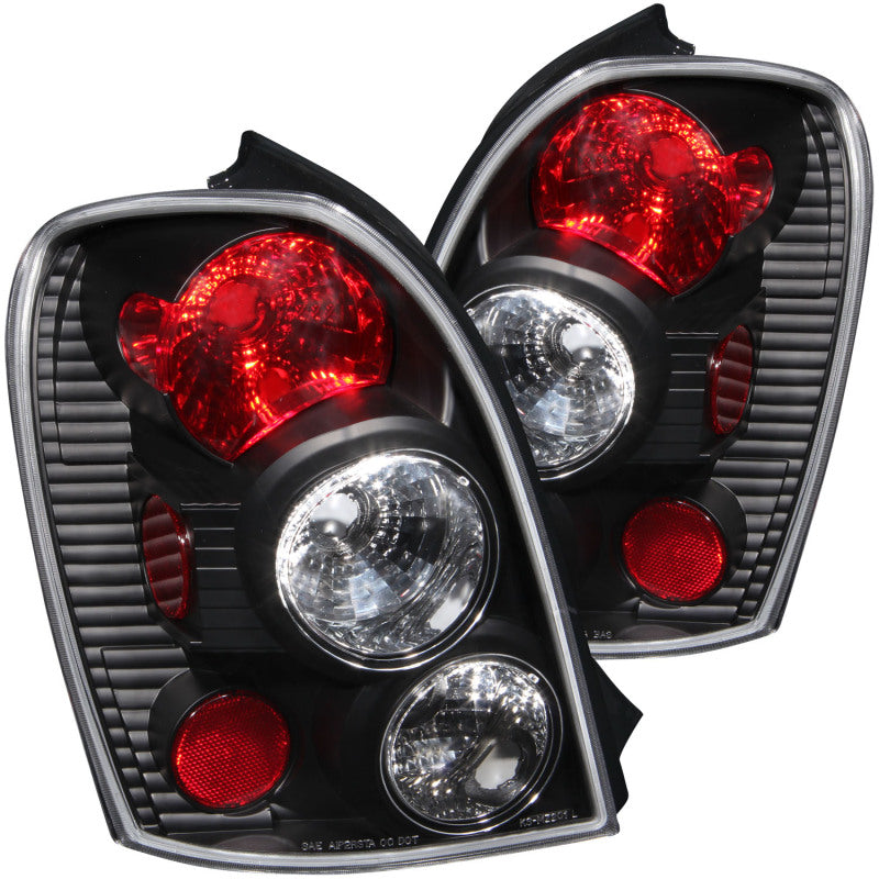 ANZO USA Mazda Protege 5 Taillights Black; 2002-2003 - eliteracefab.com