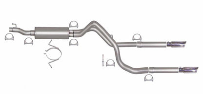 Gibson 06-08 Dodge Ram 1500 Laramie 5.7L 2.5in Cat-Back Dual Split Exhaust - Stainless Gibson