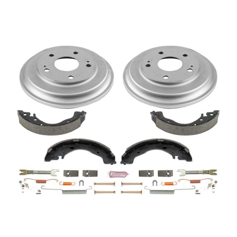 Power Stop 12-15 Honda Civic Coupe Rear Autospecialty Drum Kit - eliteracefab.com