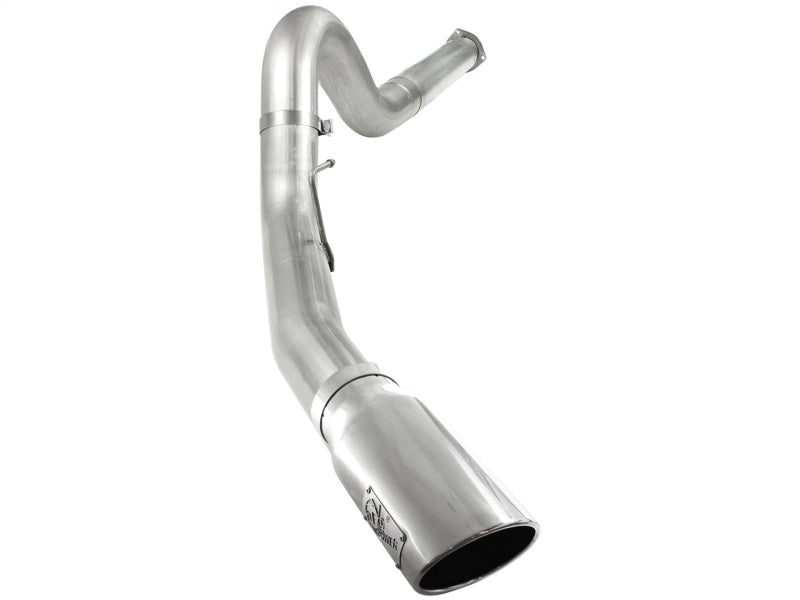 aFe Atlas 5in DPF-Back Aluminized Steel Exh Sys, Ford Diesel Trucks 11-14 v8-6.7L (td) Polished tip aFe