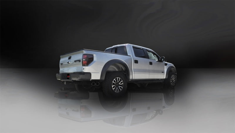 Corsa 11-13 Ford F-150 Raptor 6.2L V8 Polished Sport Cat-Back Exhaust CORSA Performance