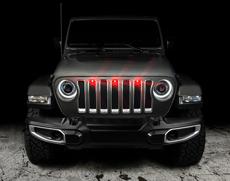 Oracle Pre-Runner Style LED Grille Kit for Jeep Gladiator JT - Red - eliteracefab.com