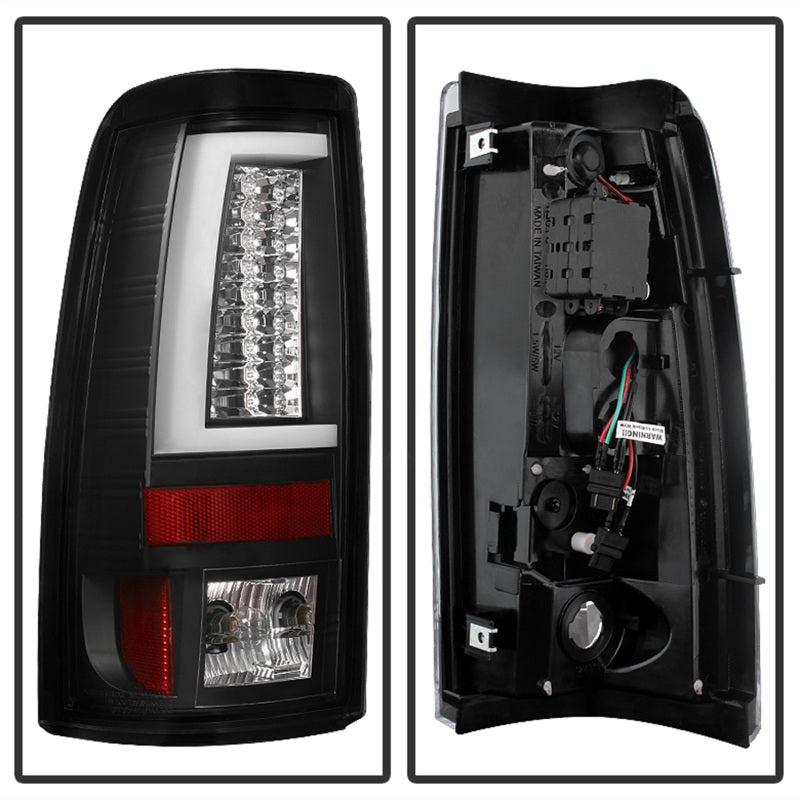 Spyder Chevy Silverado 1500/2500 99-02 Version 2 LED Tail Lights - Black ALT-YD-CS99V2-LED-BK - eliteracefab.com