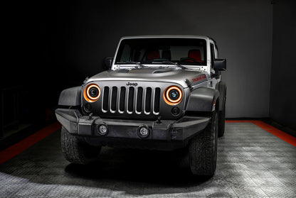 ORACLE Lighting 07-18 Jeep Wrangler JK Oculus 7in. Switchback Bi-LED Projector Headlights - eliteracefab.com