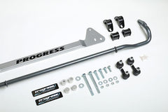 Progress Tech 92-95 Honda Civic Rear Sway Bar (22mm - Adjustable) Incl Bar Brace and Adj End Links - eliteracefab.com
