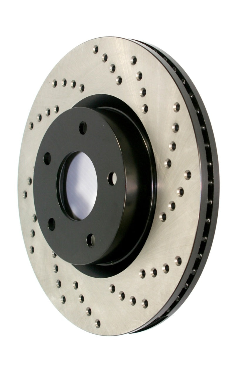 StopTech 2018 Honda Civic Type R Cross Drilled Left Rear Rotor Stoptech