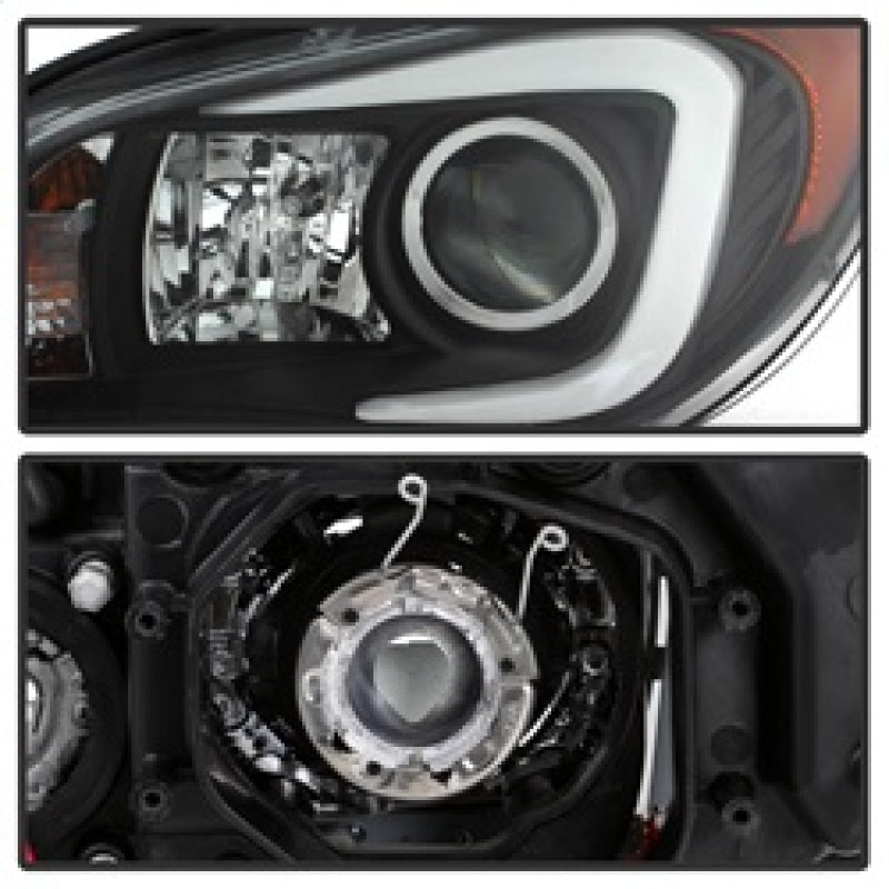 Spyder Subaru WRX 2006-2007 Projector Headlights - Halogen Only - Black PRO-YD-SWRX06-LBDRL-BK - eliteracefab.com