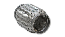 Load image into Gallery viewer, Vibrant SS Flex Coupling with Inner Braid Liner 2in inlet/outlet x 4in flex length.
