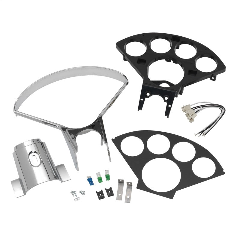 Autometer 55-56 Chevy Cars 5-Gauge Dash Panel (Fits One 3-3/8in Tach & Four 2-1/16in Gauges) 2207