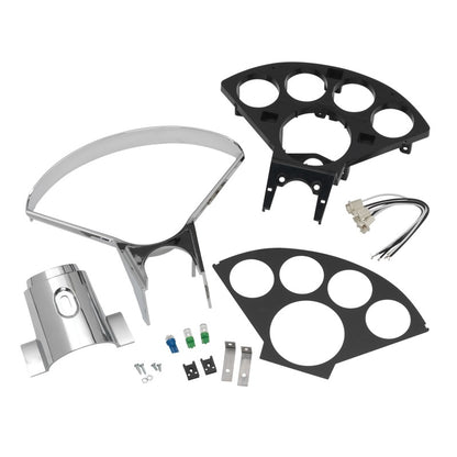 Autometer 55-56 Chevy Cars 5-Gauge Dash Panel (Fits One 3-3/8in Tach & Four 2-1/16in Gauges) 2207