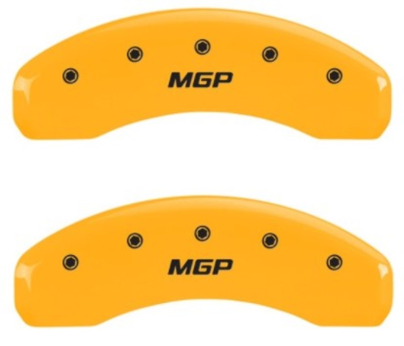 MGP 2 Caliper Covers MGP Yellow Finish Black Characters 2018 Chevrolet Tahoe MGP