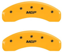 Load image into Gallery viewer, MGP 2 Caliper Covers MGP Yellow Finish Black Characters 2018 Chevrolet Tahoe MGP