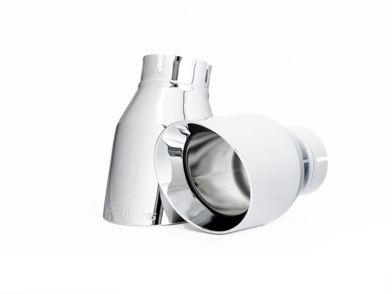 AWE Tuning Audi B9 A5 Track Edition Exhaust Dual Outlet - Chrome Silver Tips (Includes DP) AWE Tuning