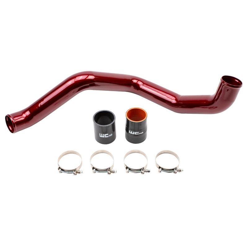 Wehrli 2020+ Chevrolet 6.6L L5P Duramax Driver Side 3in Intercooler Pipe - WCFab Red - eliteracefab.com