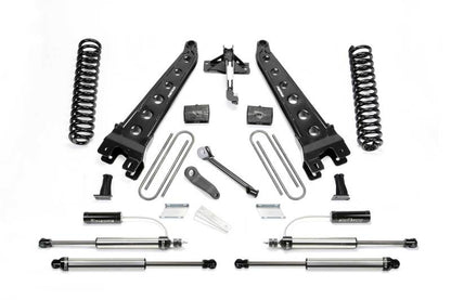 Fabtech 17-21 Ford F250/350 4WD Diesel 4in Rad Arm Sys w/Coils & 2.25 Dl Resi Frt & Dl Rr Shks - eliteracefab.com