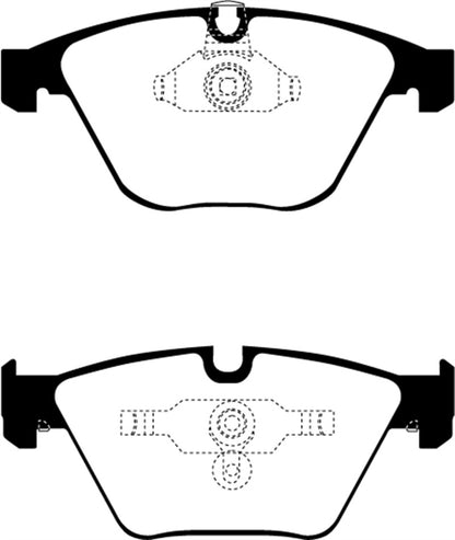 EBC 08-10 BMW M3 4.0 (E90) Redstuff Front Brake Pads - eliteracefab.com